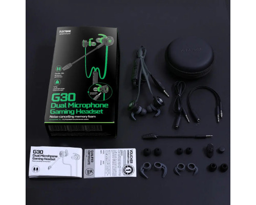 Ігрові навушники зі знімним мікрофоном Plextone G30 Black гарнітура/аудіо адаптер 2х3.5 мм/кейс Ігрові навушники зі знімним мікрофоном Plextone G30 Black гарнітура/аудіо адаптер 2х3.5 мм/кейс