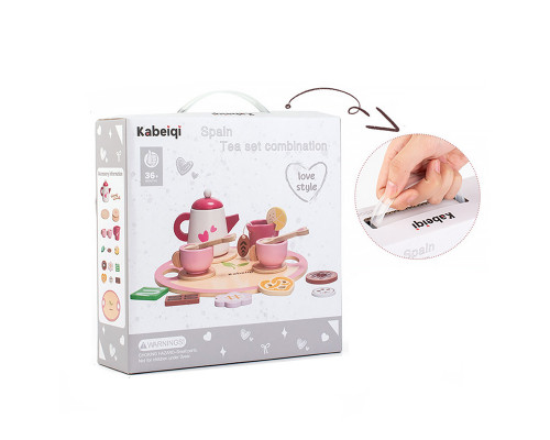 Дитячий набір посуду Lesko ZW-00255 Spain Tea set combination Love Style Дитячий набір посуду Lesko ZW-00255 Spain Tea set combination Love Style