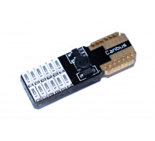 Світлодіодна лампа AllLight T10 24 діода 4014 W2,1x9,5d 12V BLUE + обманка та драйвер