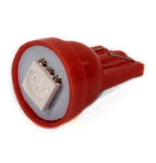 Світлодіодна лампа AllLight T10 1 діод 5050 W2,1x9,5d 12V 0,45w RED
