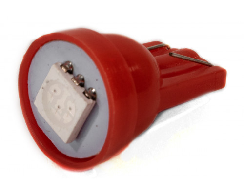 Світлодіодна лампа AllLight T10 1 діод 5050 W2,1x9,5d 12V 0,45w RED Світлодіодна лампа AllLight T10 1 діод 5050 W2,1x9,5d 12V 0,45w RED