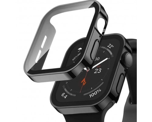 Захисний чохол зі склом Choice для Apple Watch 44 мм Чорний Захисний чохол зі склом Choice для Apple Watch 44 мм Чорний