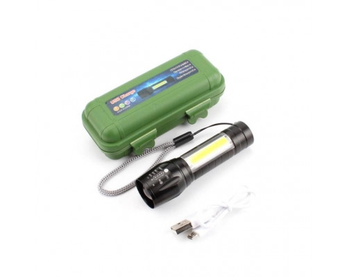 Ліхтарик світлодіодний акумуляторний Xiamen 3W LED + COB 350 лм USB (НН050713) Ліхтарик світлодіодний акумуляторний Xiamen 3W LED + COB 350 лм USB (НН050713)