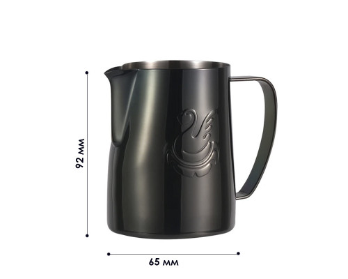 Пітчер для молока JibbiJug 0.4 л Black (13457-86706)