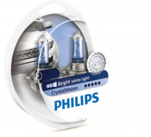 Автолампа PHILIPS 12362CV H11 55W 12V PGJ19-2 CristalVision+W5Wx2