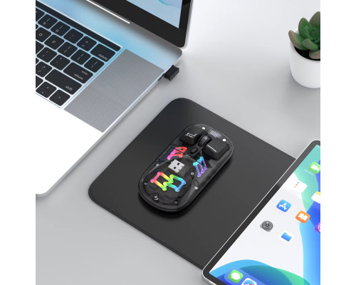 Миша бездротова HXSJ Т200 з акумулятором 2,4G Bluetooth Black Миша бездротова HXSJ Т200 з акумулятором 2,4G Bluetooth Black