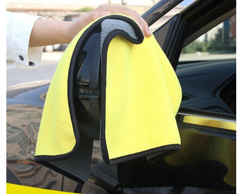 Набір мікрофібри двосторонньої iBlue 40х30 см 10 шт Жовто-сірий (С050524-10)