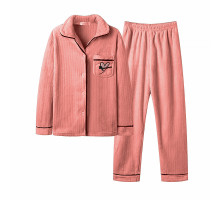 Комплект жіночої піжами Lesko CK-504 Peach L