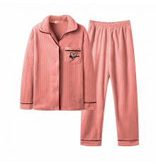 Комплект жіночої піжами Lesko CK-504 Peach L