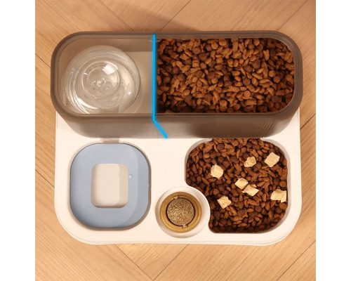 Миска з автоматичною напувалкою Taotaopets 193306 Gray-White 11759-69016