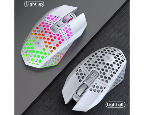 Мишка бездротова ігрова безшумна з підсвіткою Sundy X801 White Мишка бездротова ігрова безшумна з підсвіткою Sundy X801 White