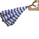 Механічна парасолька навпаки Up-Brella Синьо-білі (2907-13264)