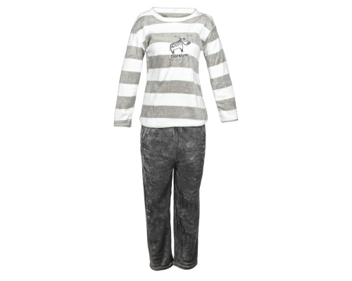 Жіноча піжама Lesko Zebra L Gray-White Жіноча піжама Lesko Zebra L Gray-White