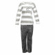 Жіноча піжама Lesko Zebra L Gray-White