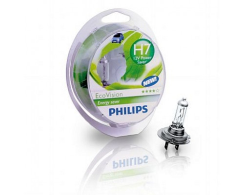 Автолампа PHILIPS 12972ECOS2 H7 55W 12V PX26d EcoVision Автолампа PHILIPS 12972ECOS2 H7 55W 12V PX26d EcoVision