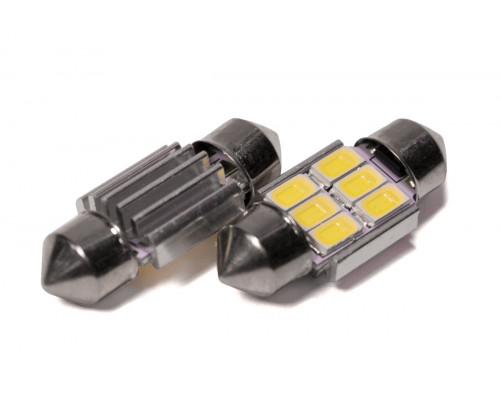 Світлодіодна лампа StarLight T11 6 діодів 5630 1W 12V WHITE / 31mm / мультиполярна Світлодіодна лампа StarLight T11 6 діодів 5630 1W 12V WHITE / 31mm / мультиполярна