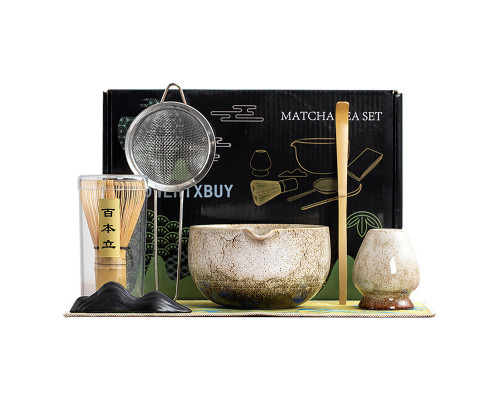 Набір для приготування чаю матча Mavanto 7458 Gray 7 предметів