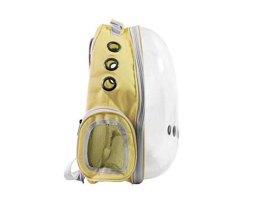 Рюкзак-перенесення Taotaopets 252203 Panoramic Yellow 35*25*42cm для кішок з ілюмінатором Рюкзак-перенесення Taotaopets 252203 Panoramic Yellow 35*25*42cm для кішок з ілюмінатором