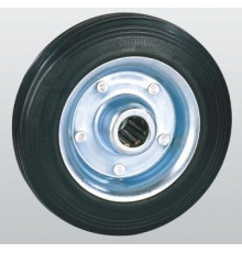 Колеса SNB із чорної гуми з роликовим підшипником 160 мм (10-160х40-R)