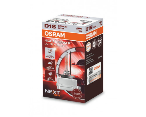 Ксенонова лампа Osram 66140XNN Night Breaker Laser +200% D1S 85V 35W P32d-2 XENARC Ксенонова лампа Osram 66140XNN Night Breaker Laser +200% D1S 85V 35W P32d-2 XENARC