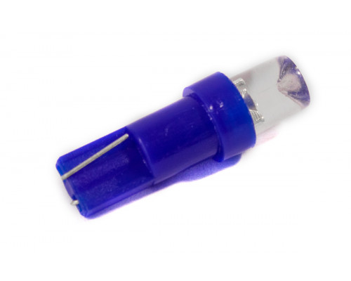 Світлодіодна лампа AllLight T 5 1 діод LED W2*4.6d 12V BLUE Світлодіодна лампа AllLight T 5 1 діод LED W2*4.6d 12V BLUE