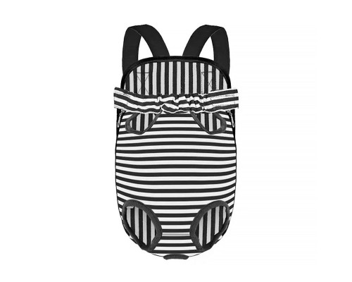 Рюкзак-кенгуру для тварин No Brand DT834 Strip Black-White M 12704-84184