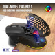 Миша бездротова HXSJ Т28 з акумулятором та RGB підсвічуванням 2,4G+Bluetooth Black