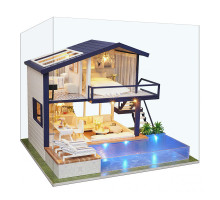Ляльковий будинок конструктор DIY Cute Room A-066-B Вілла з басейном (7162-22035)