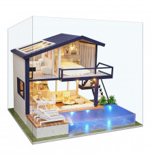 Ляльковий будинок конструктор DIY Cute Room A-066-B Вілла з басейном (7162-22035)