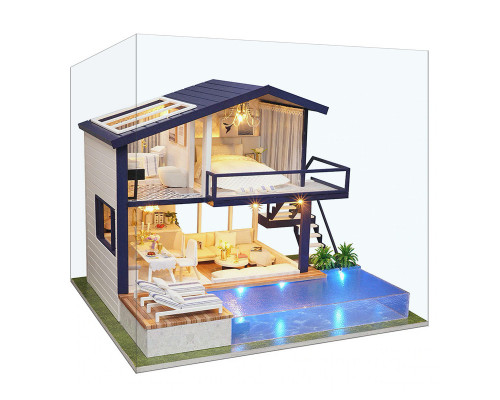 Ляльковий будинок конструктор DIY Cute Room A-066-B Вілла з басейном (7162-22035) Ляльковий будинок конструктор DIY Cute Room A-066-B Вілла з басейном (7162-22035)