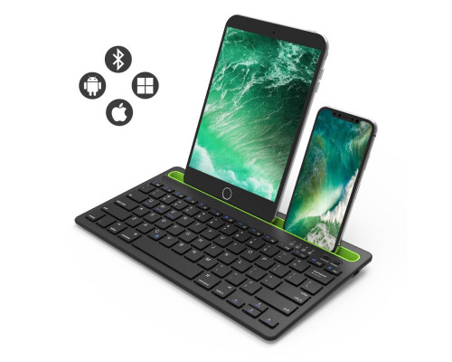 Бездротова двоконтактна клавіатура Bluetooth Sandy Gforse Multi-Device Keyboard BK 230 Black Бездротова двоконтактна клавіатура Bluetooth Sandy Gforse Multi-Device Keyboard BK 230 Black