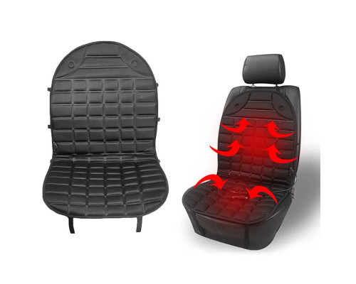 Накидка на два сидіння AIKESI 02 Black GB4706 з підігрівом від прикурювача 12В для автомобіля Накидка на два сидіння AIKESI 02 Black GB4706 з підігрівом від прикурювача 12В для автомобіля