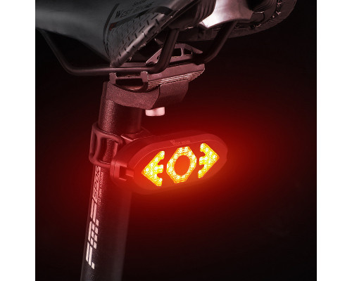 Задній ліхтар велосипедний West Biking YP0701301 Чорный 13362-85813
