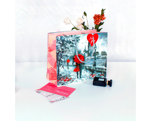Подарунковий пакет PPW PAPER Lesko ZD010-3 Two Lovers Big Подарунковий пакет PPW PAPER Lesko ZD010-3 Two Lovers Big