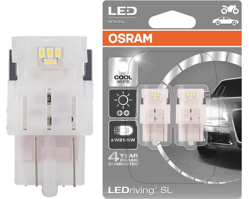 Автолампа діоди OSRAM 7515DWP-02B W21/5W 6000K 12V Автолампа діоди OSRAM 7515DWP-02B W21/5W 6000K 12V