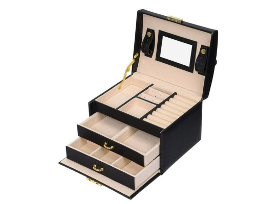 Скринька для прикрас Casegrace SP-01111 17х12 см Black 12183-83887