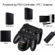 Зарядна док станція Dobe для DualShock 4 PS4 на 2 геймпада з LED підсвічуванням Чорний