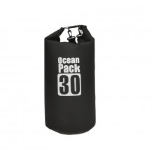 Водонепроникна сумка рюкзак гермомішок з шлейкою на плече Ocean Pack 30 л Black (5535821530)