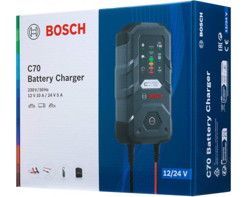 Зарядний пристрій для акумуляторів Bosch C70 12/24V 10A 0189911070 Зарядний пристрій для акумуляторів Bosch C70 12/24V 10A 0189911070