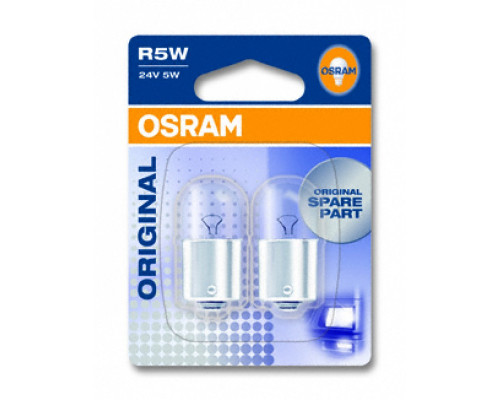 Автолампа ук. OSRAM 5626 R5W 24V BA15d 10X5 Автолампа ук. OSRAM 5626 R5W 24V BA15d 10X5