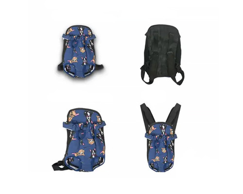 Рюкзак-кенгуру для тварин Lesko SY210814 Dogs M Blue Рюкзак-кенгуру для тварин Lesko SY210814 Dogs M Blue