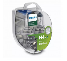 Комплект галогенових ламп Philips 12342LLECOS2 H4 60/55W 12V P43t EcoVision 2шт/комплект