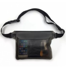 Водонепроникна чорна сумка чохол BAG для грошей телефону документів (9921153432)