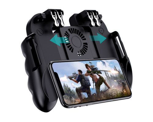 Бездротовий геймпад-тригер для смартфонів Sundy Union PUBG Mobile H9 з акумулятором + напальчники Бездротовий геймпад-тригер для смартфонів Sundy Union PUBG Mobile H9 з акумулятором + напальчники