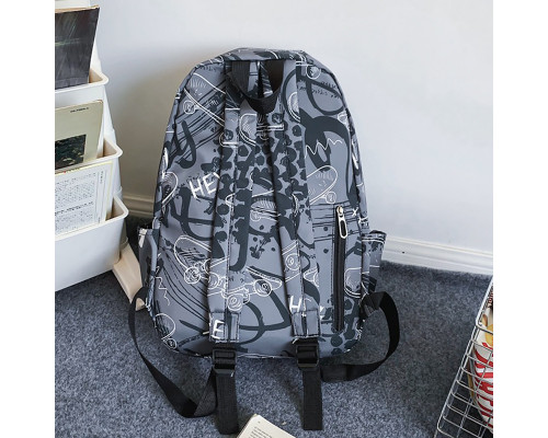 Рюкзак підлітковий Lesko 8055228 20 л Gray 12898-82700 Рюкзак підлітковий Lesko 8055228 20 л Gray 12898-82700