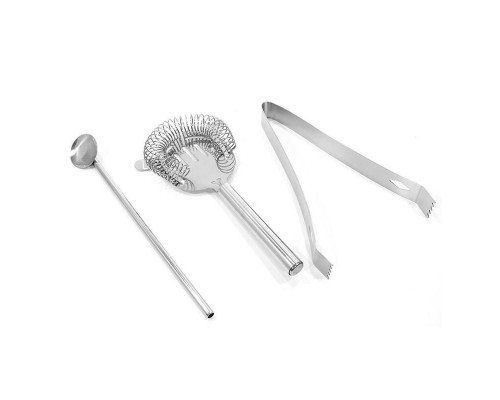 Набір для бару ТМ для приготування коктейлів 550 мл 5 предметів Сріблястий (С051366)