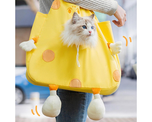 Сумка-перенесення для котів та собак No Brand Сookies 2404SXMJ3153 34х37 см Yellow 13143-84836