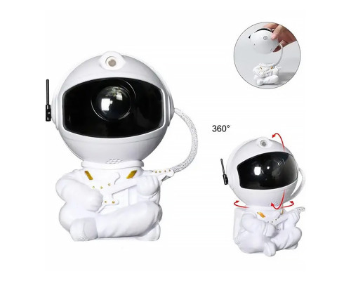 Проектор-нічник No Brand HR-F2 White Астронавт із гітарою 12,5х7,6 см 13059-83040