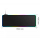 Ігрова поверхня з RGB підсвіткою FeelTouch 800х300х3 мм Black