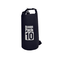 Водонепроникна сумка рюкзак гермомішок з шлейкою на плече Ocean Pack 10 л Black (5535821510)